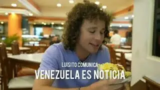 Luisito comúnica en Venezuela comiendo arepas Venezolanas en Caracas