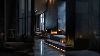 Cosy Fireplace Luxury Ambience Crackling Fire Sounds 🔥 for  #relaxation #sleep #study