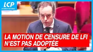 La motion de censure de LFI contre le gouvernement Lecornu n'est pas adopt&eacute;e - 14/01/2026