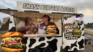 Couple Reacts to Holy Cow Cheeseburgers Columbus