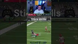 Spamming the skill stick to juke them out to the house #Madden24 #tips #tricks #fyp #Shorts #nfl