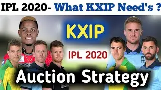 IPL 2020- KXIP Auction Strategy For IPL 2020 || KXIP Auction Strategy 2020