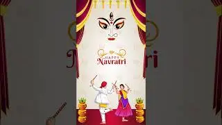 Elegant navratri invitation video | Digital Invitation Card