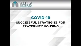 COVID-19: Strategies for fraternity housing