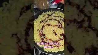 let's try Bulduk Carbonara Ramen 🍜😋 #food #foodie #ramen #noodles