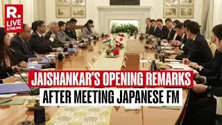 LIVE: EAM S Jaishankar's Opening Remarks After Meeting With Japanese FM Motegi At Hyderabad House
