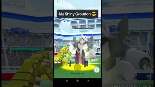 My Shiny Groudon has superior animation 😎 | Mega Aggron Raid