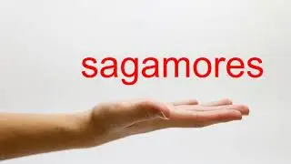 How to Pronounce sagamores - American English