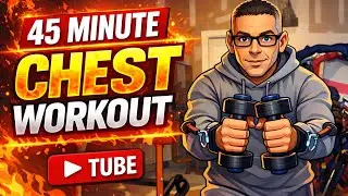45-Minute Chest Workout | Pushups, Bands & Dips (No Excuses)
