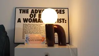 N Shape Glass Table Lamp