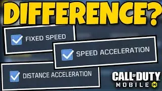 What is FIXED SPEED vs DISTANCE ACCELERATION vs SPEED ACCELERATION (Easy Difference) COD MOBILE