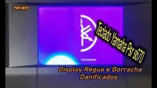 Teclado Yamaha Psr s670 Com Display régua e borracha danificados