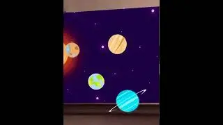 Interactive Solar system animation - Adobe Aero