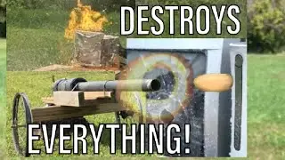 CIVIL WAR STYLE POTATO CANNON DESTROYS LITERALLY EVERYTHING! @TheHotnfuzzy