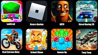 Street Racing 3D,Grow a Garden Roblox,LokiCraft,Tung Tung Sahur,Real Extreme Moto Racing