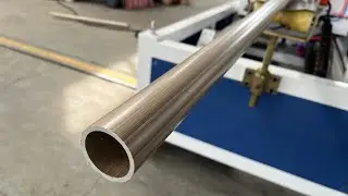 Testing 50-160mm Abs pipe production line for Mexico customer
