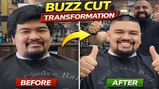 Buzz Cut Transformation | Satisfying Barber Makeover ✂️