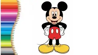  Mickey mouse drawing painting & coloring for kids and toddlers_kids Art