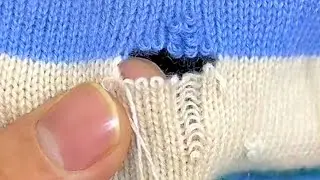 How to Perfectly Repair Holes in a Knit Sweater at Home | Sweater Repair Methods