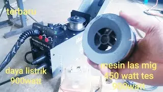 Review dan tes mesin las mig tanpa gas dengan daya listrik 900 watt
