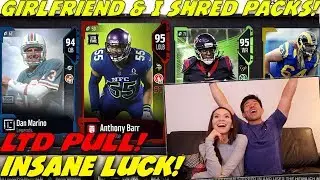 MEGA PACK OPENING W/ MY GIRLFRIEND! LTD PULL! Madden 18 Ultimate Team