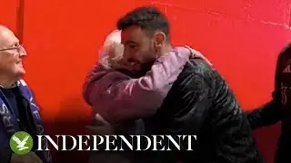 Manchester United players hug elderly fans in tunnel ahead of Burnley game