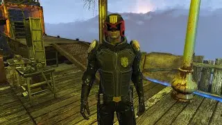Fallout 4 Блюститель - (Enforcer) -  Броня Судьи Дредда.