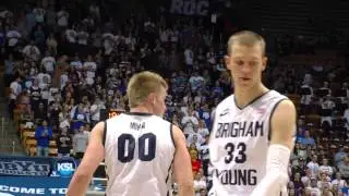 BYU center Eric Mika scored 20 points against Pacific