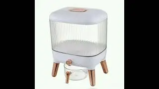 Multifunctional luxury rice box containers storage rice dispenser #asmr#shortvideo