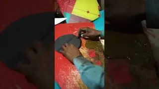 DIY Paper Kite Making in Process