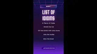 Top 5 Idioms to Enhance Your English Fluency /#idioms