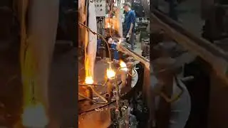 The production of wine glasses