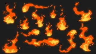 Anime fire VFX 2d