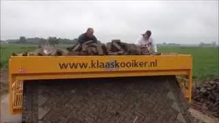 RoadPrinter (her)bestratingsmachine machinaal (her)straten Rendijk Oosterwolde