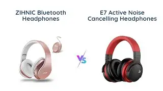 ZIHNIC Bluetooth Headphones vs MOVSSOU E7 Active Noise Cancelling Headphones