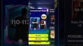 110-113 OVR 15k gems First Footyverse pack #shorts #fcmobile26 #eafc26