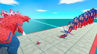 SPIDERMAN TEAM VS 10 Levels of CAPTAIN AMERICA x Colossal Titan | ARBS Size Comparison