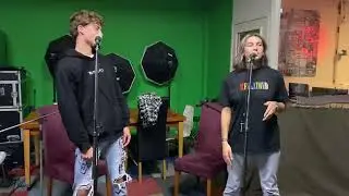 Bo Benji featuring JAY singing &lsquo;Wasteland&rsquo;. Live at radio Click Track.