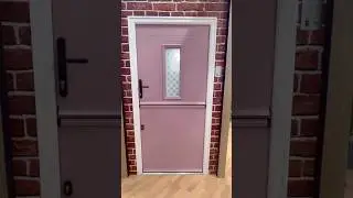 💕PINK front composite door at the Fit Show 2025 # #homeimprovement #renovation #dreamdoor