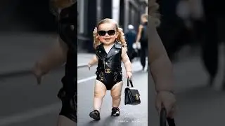 Baby fashion show and cute smile#babyfashionshow #cutebaby #adorablefashion #fashion