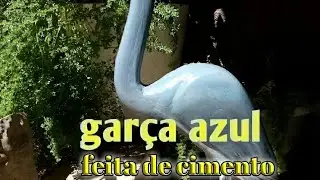 Passo a passo Como fazer Garça azul de cimento