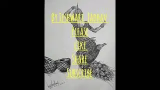 Girl doing Bharatnatyam sketch // Classical Dance //pen sketch // painting by Ieshwari Jadhav