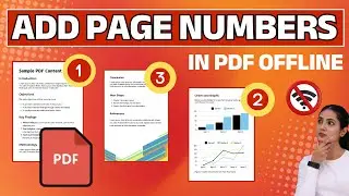 How to Add Page Numbers to PDF Offline (No File Upload, No Internet Needed) #pdfeditor