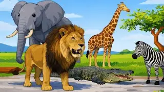 Animal Names and Sounds for Kids in English - Learn Animal Names