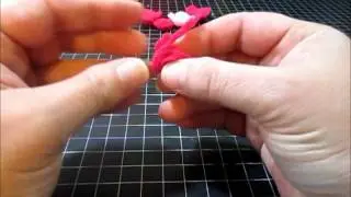 How to make a flower using the Sizzix 3d Flower Die and Felt