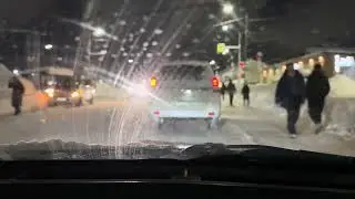Выпало не много снега в Петропавловске-Камчатском