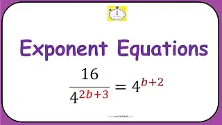 Exponent Equations | #math