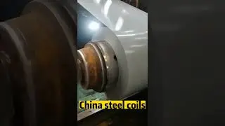 China color coated steel coil factory PPGI  # metal manufacturing # factory# construction materials