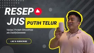 JUS PUTIH TELOR UNTUK NAIKIN MASSA OTOT  #fitness #fitnessmotivation #fitnessjourney