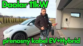 Nabíjecí kabel Daolar 11 kW stačí na Teslu?